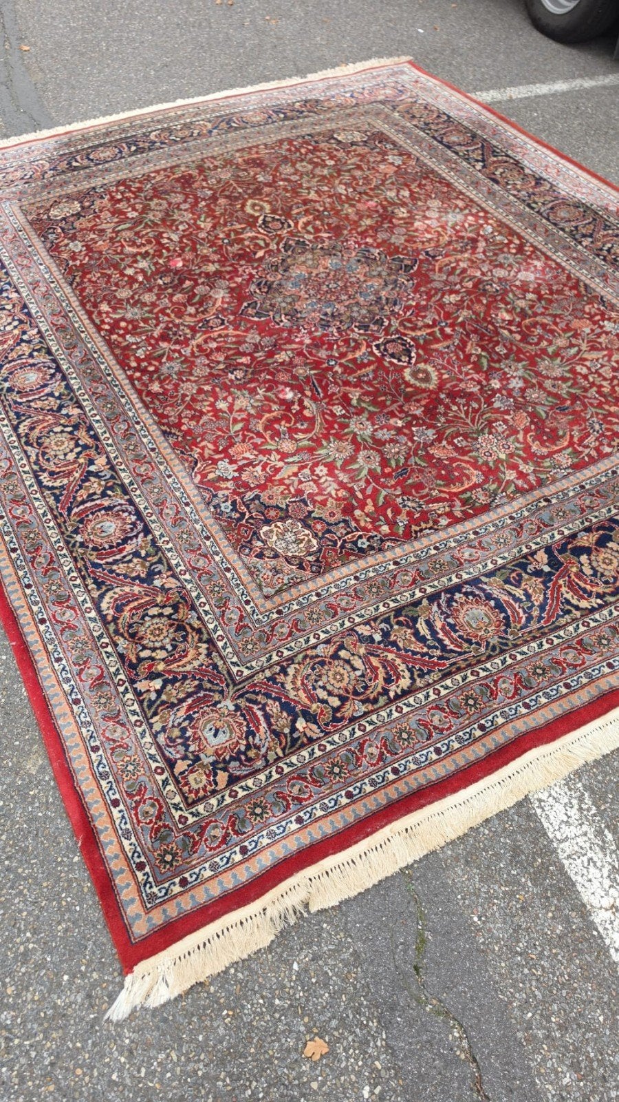 prachtig groot handgeknoopt iraans Perzisch tapijt 307x252!, Perzisch, 200 cm of meer, Ophalen of Verzenden, Zo goed als nieuw