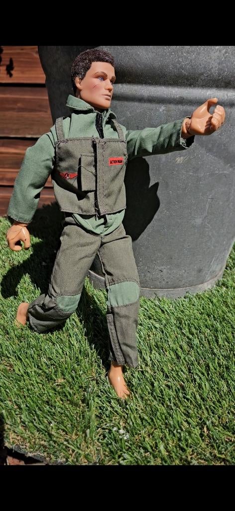 Vintage Action Man Figuur met Kleding, Ophalen of Verzenden, Gebruikt
