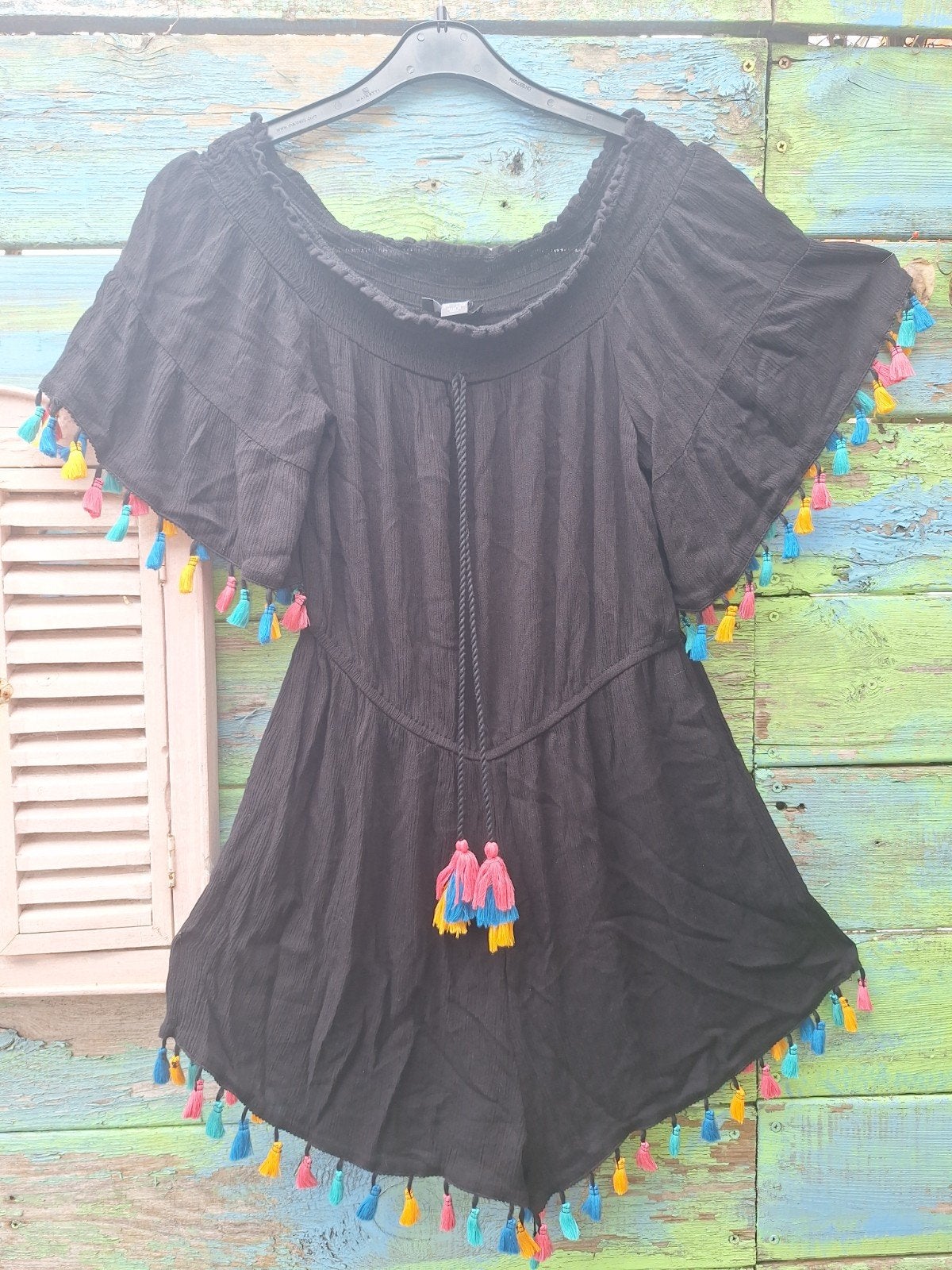 .Jumpsuit
Bohemian
India
Zwart Met kwastjes en kortbroekjeM, Ophalen of Verzenden, Zo goed als nieuw, Zwart