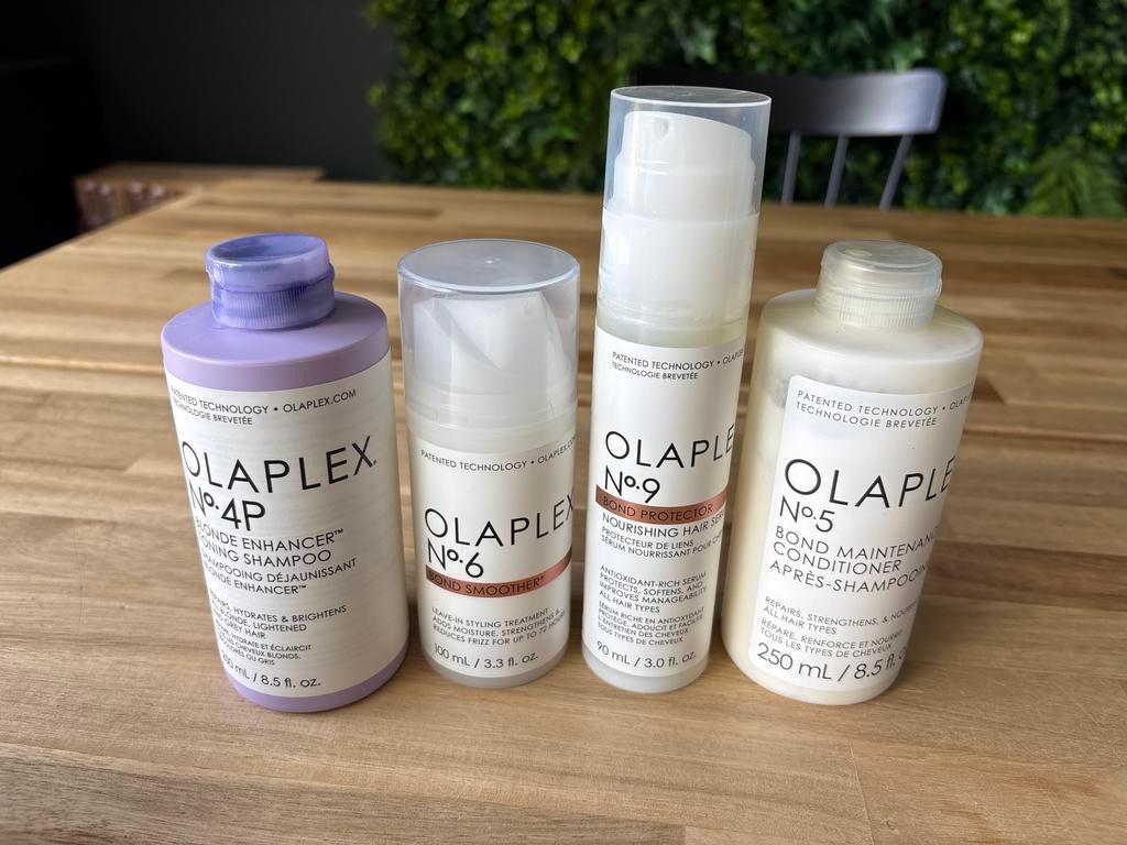 Olaplex haarproducten, diverse restant volumes, Ophalen of Verzenden, Gebruikt, Haarverzorger of -hersteller