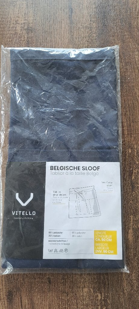 Belgische Sloof Zwart €7,00, Ophalen of Verzenden, Nieuw, Zwart, Schort