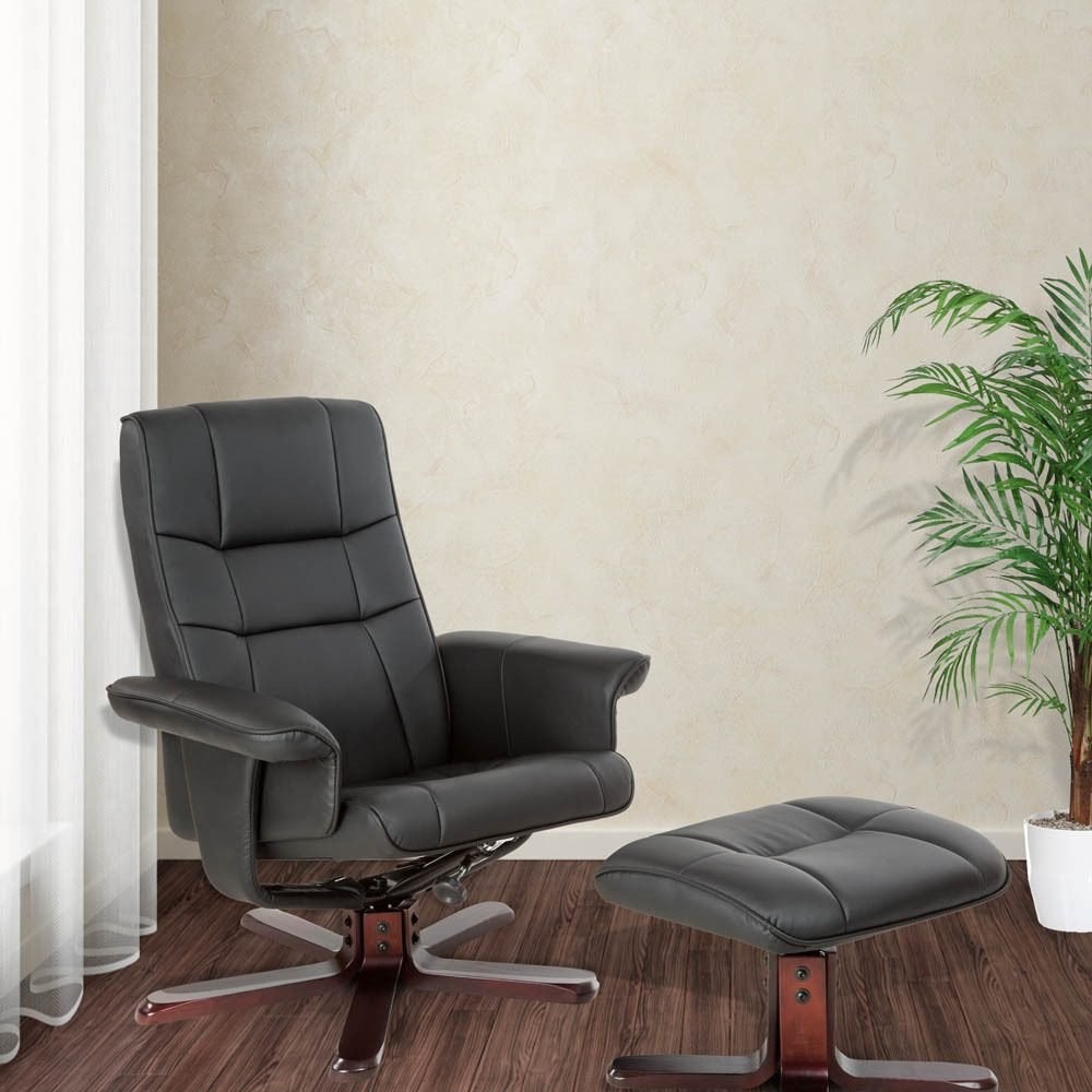 Comfortabele Relaxfauteuil / TV-Stoel Met Voetenbank. LA-10, Hout, Nieuw, 75 tot 100 cm, Ophalen of Verzenden