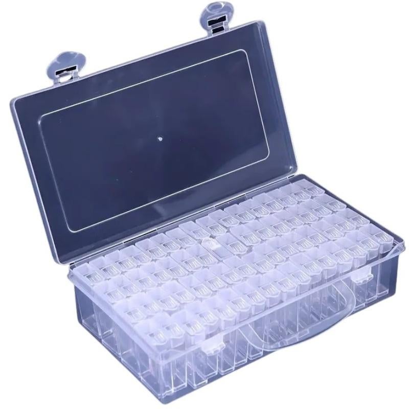 Diamond Painting Opbergbox 64 containers, Overige thema's, Nieuw, Ophalen of Verzenden, Transparant
