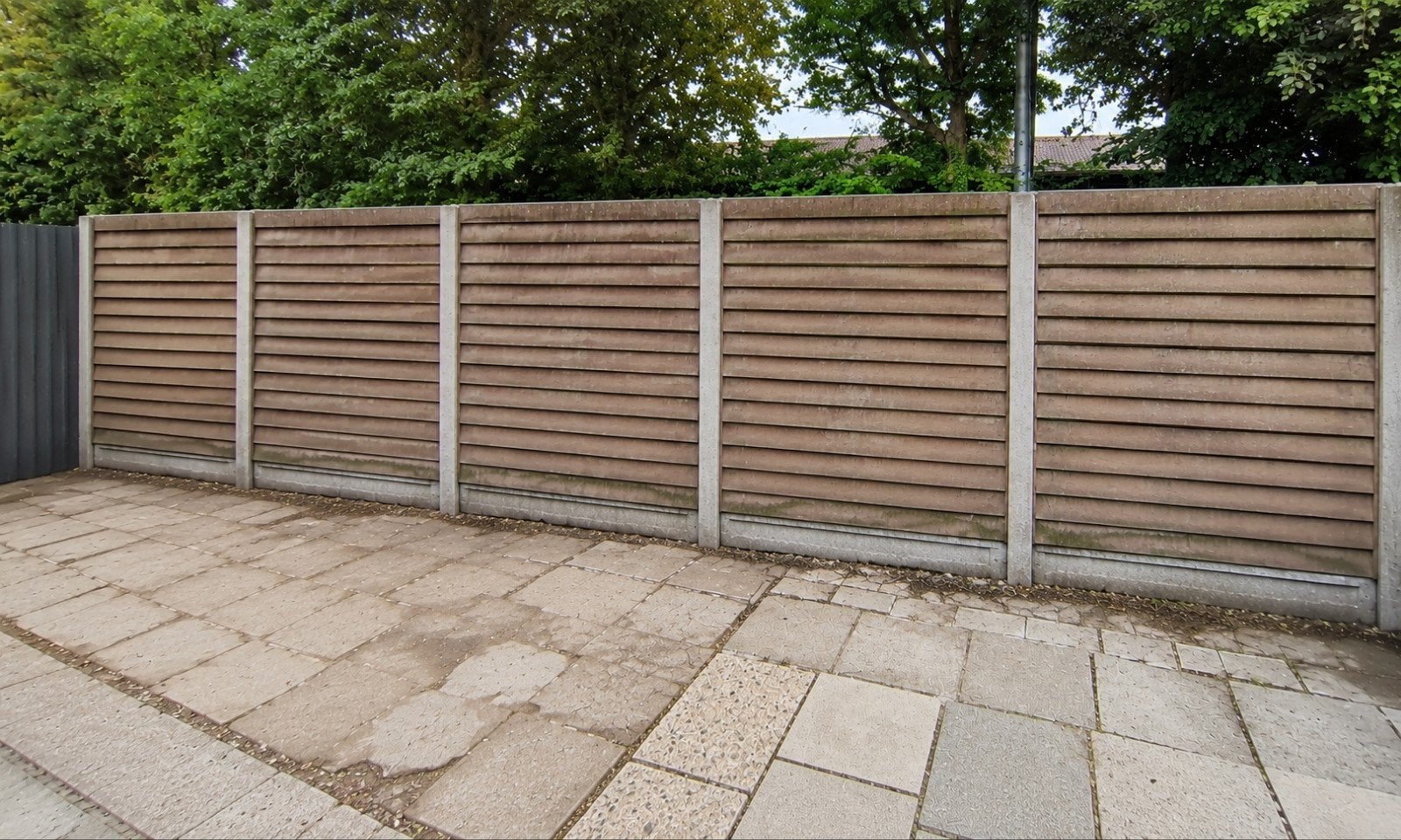 Ruim 10 m Betonnen Sier Schutting 180x180 - Onverwoestbaar, Ophalen