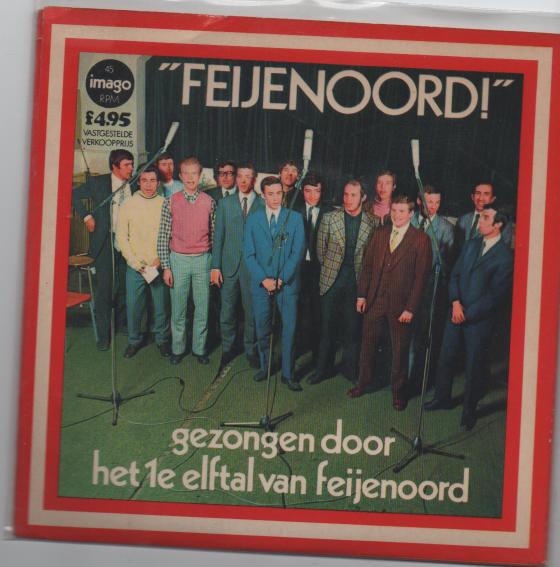Feyenoord -   Door 1e Elftal gezongen.  MET PUZZELTJE!!, Verzenden, Zo goed als nieuw, 7 inch