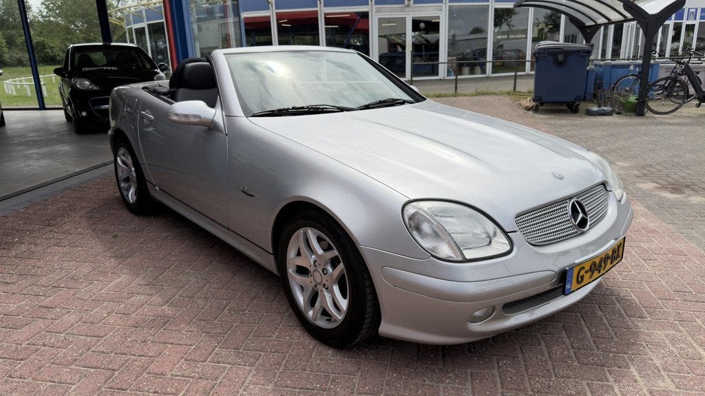 Mercedes-Benz SLK-klasse 200 K. UNIEK! TOPSTAAT!, Gebruikt, Zwart, 4 cilinders, Cabriolet