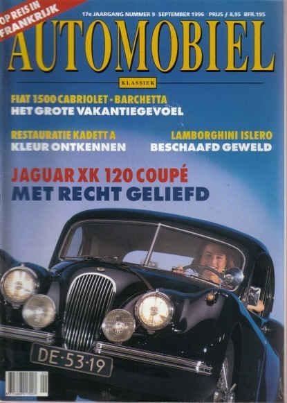 Automobiel 9 1996: Opel Kadett A - Fiat 1500 cabrio - Jaguar, Ophalen of Verzenden, Gelezen, Algemeen