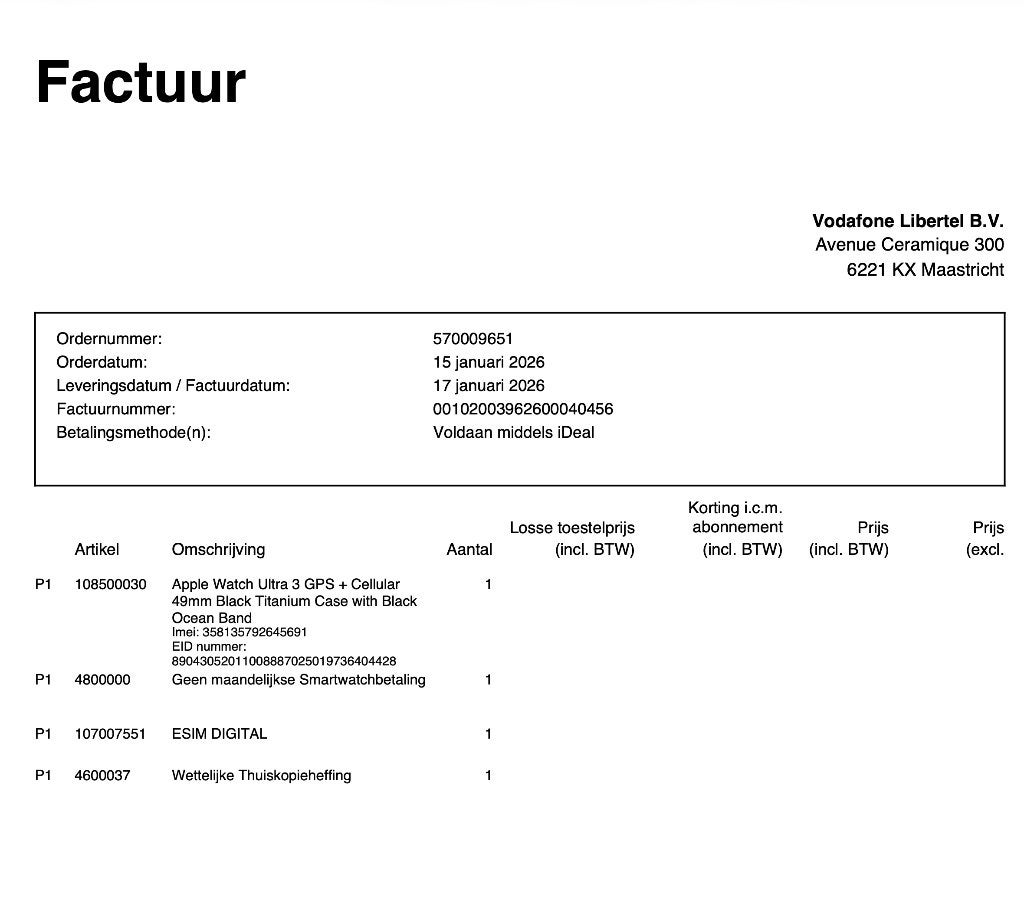 Foto 8 van Apple watch ULTRA 3 Titanium