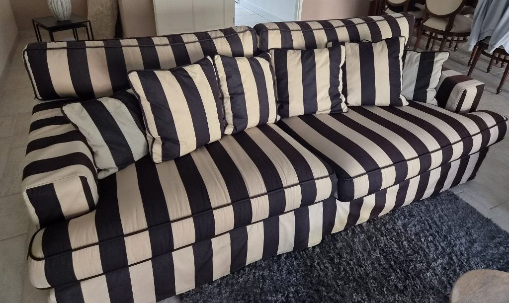 Bankstel, Ophalen, Gebruikt, Driepersoons, 75 tot 100 cm