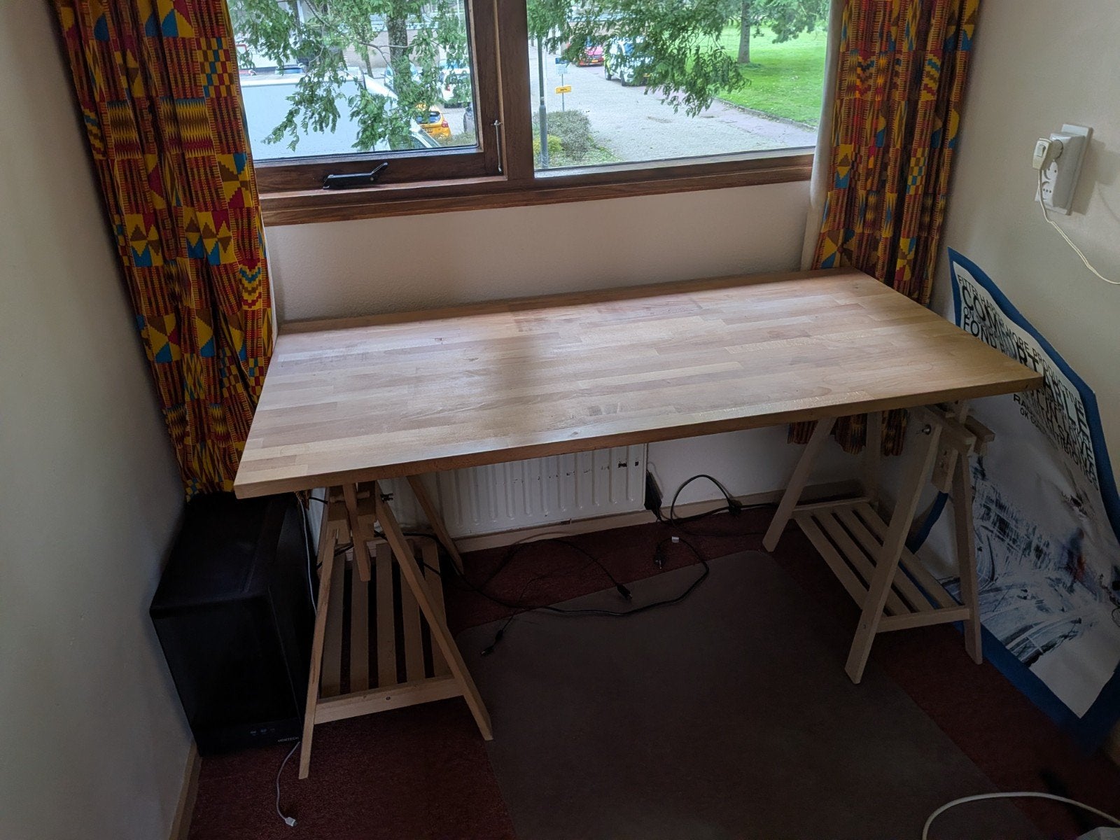IKEA Finnvard schragen (2 stuks) voor bureau, Ophalen, Overige typen, Gebruikt, Hout