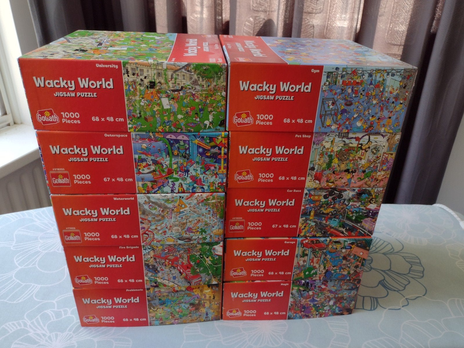 Puzzels Wacky World 10 verschillende., Ophalen of Verzenden, 500 t/m 1500 stukjes, Zo goed als nieuw, Legpuzzel