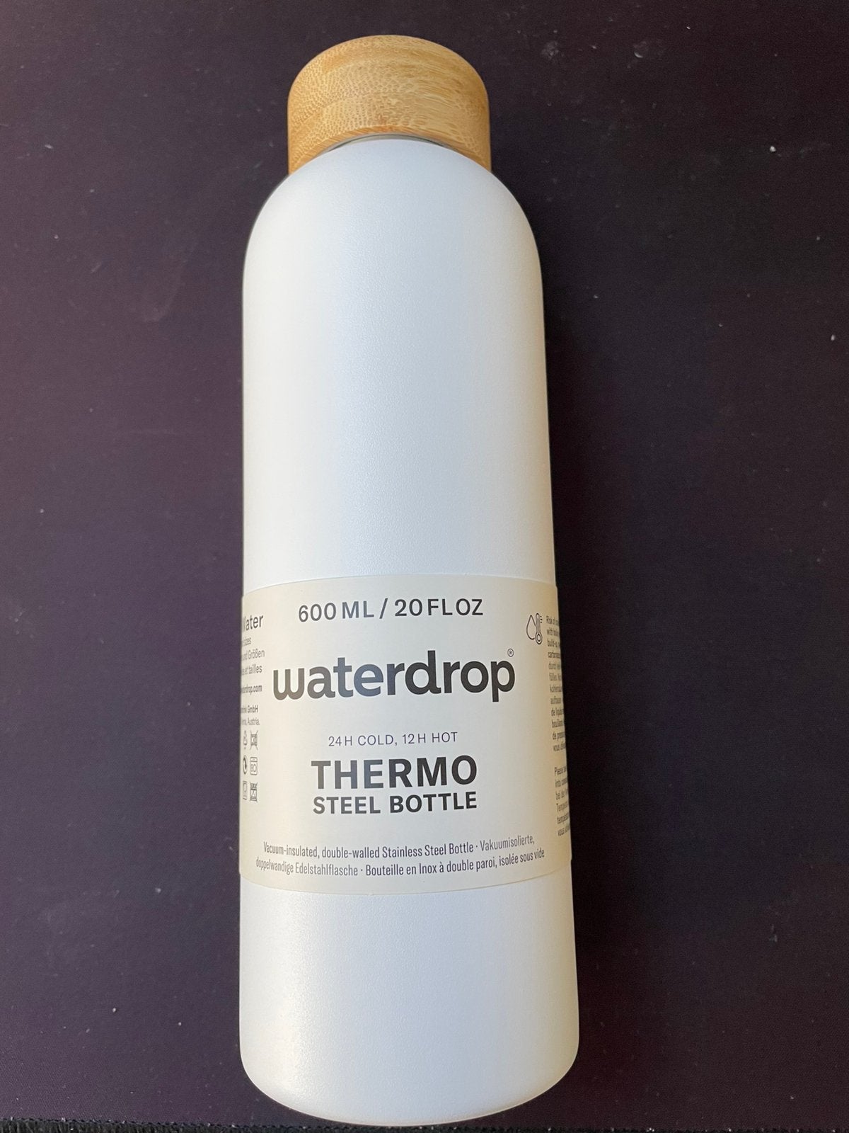 Waterdrop waterfles wit 600ml, Ophalen of Verzenden, Nieuw