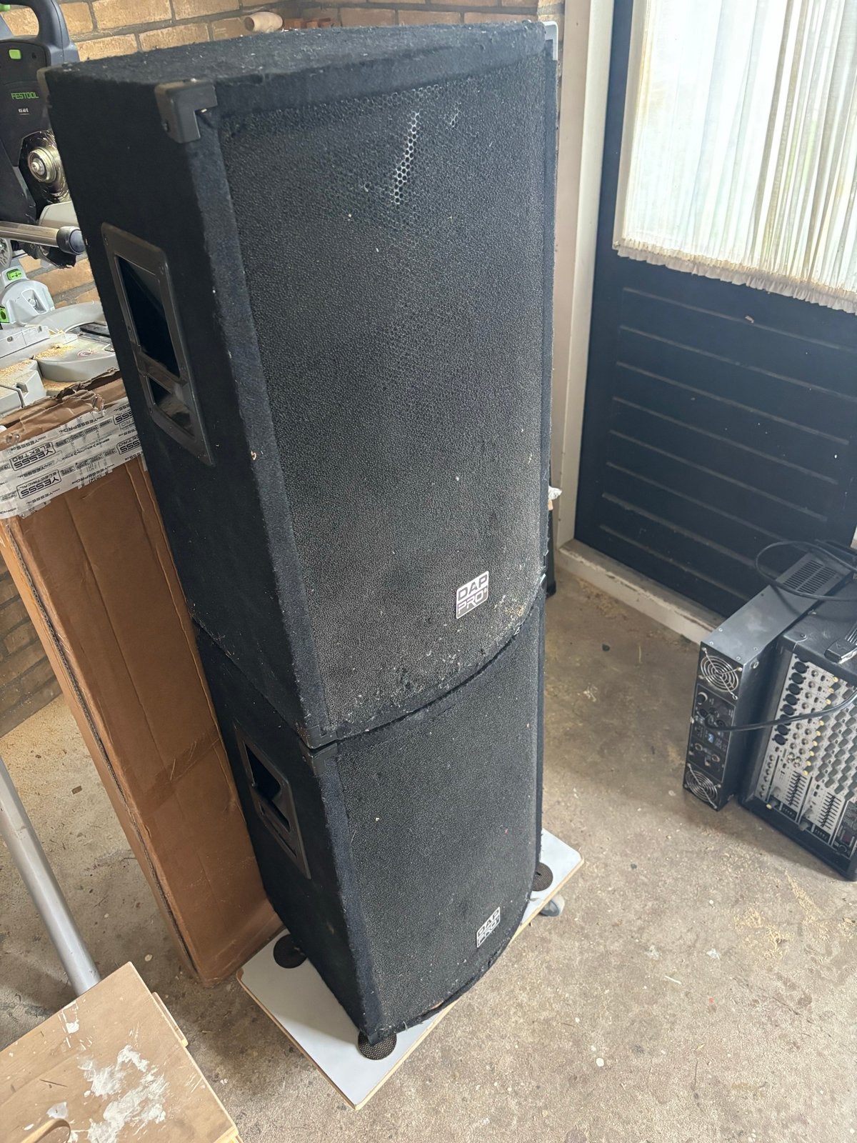 Passieve DAB Speakers met eventueel opmengpaneel/versterker, Ophalen, Gebruikt, Speakerset, Overige merken