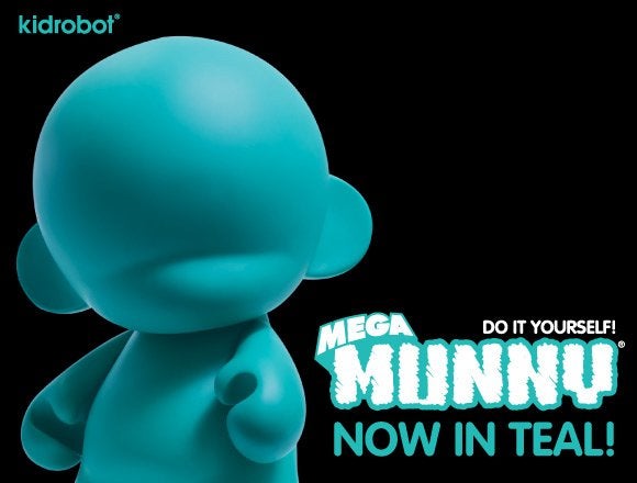 MEGA MUNNY “TEAL” - Kidrobot - 18 inch (perfect voor DIY), Verzenden, Nieuw