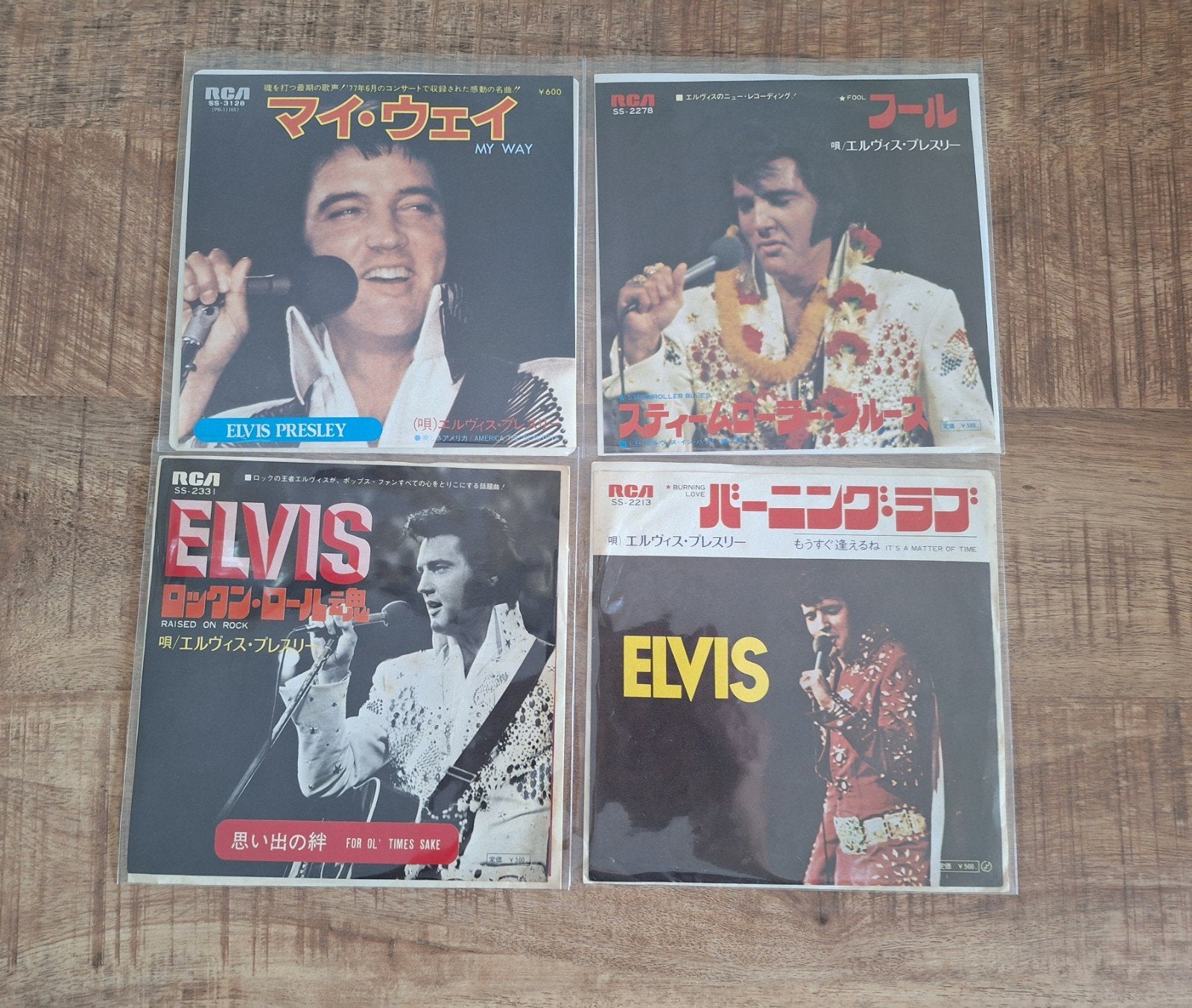 Elvis Presley Japanse Singles Jaren '70, Gebruikt, 7 inch, Import, Ophalen of Verzenden