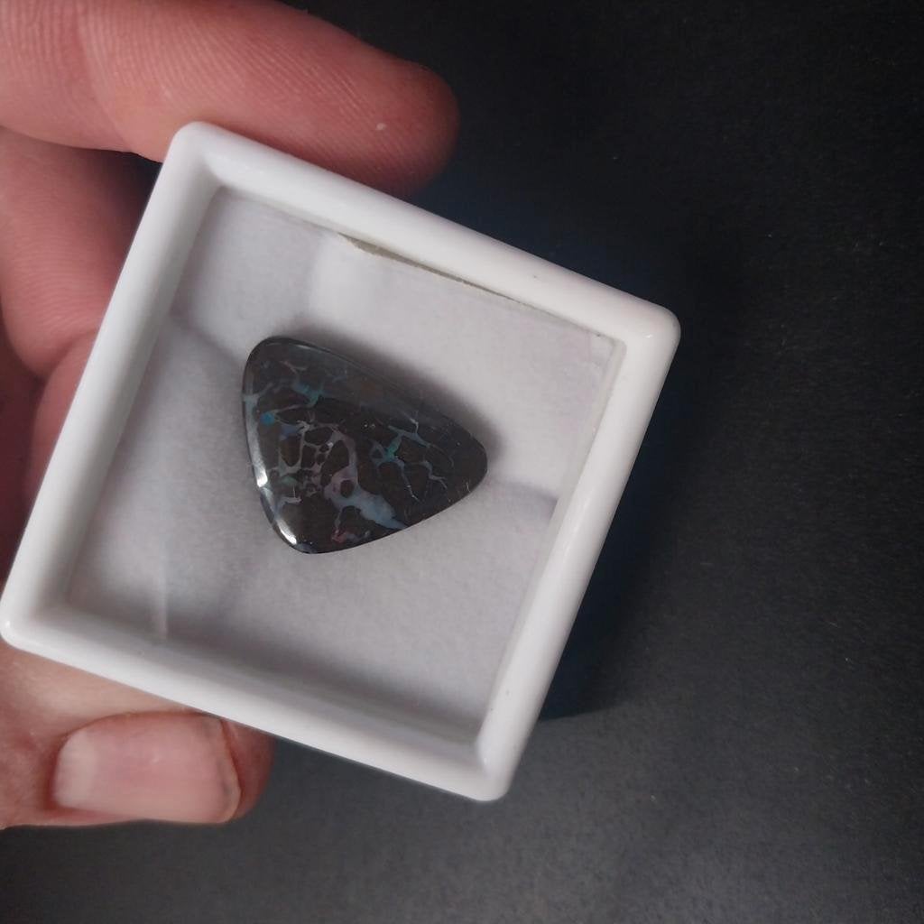 Echte Australische boulder opaal cabochon, Ophalen of Verzenden, Zo goed als nieuw