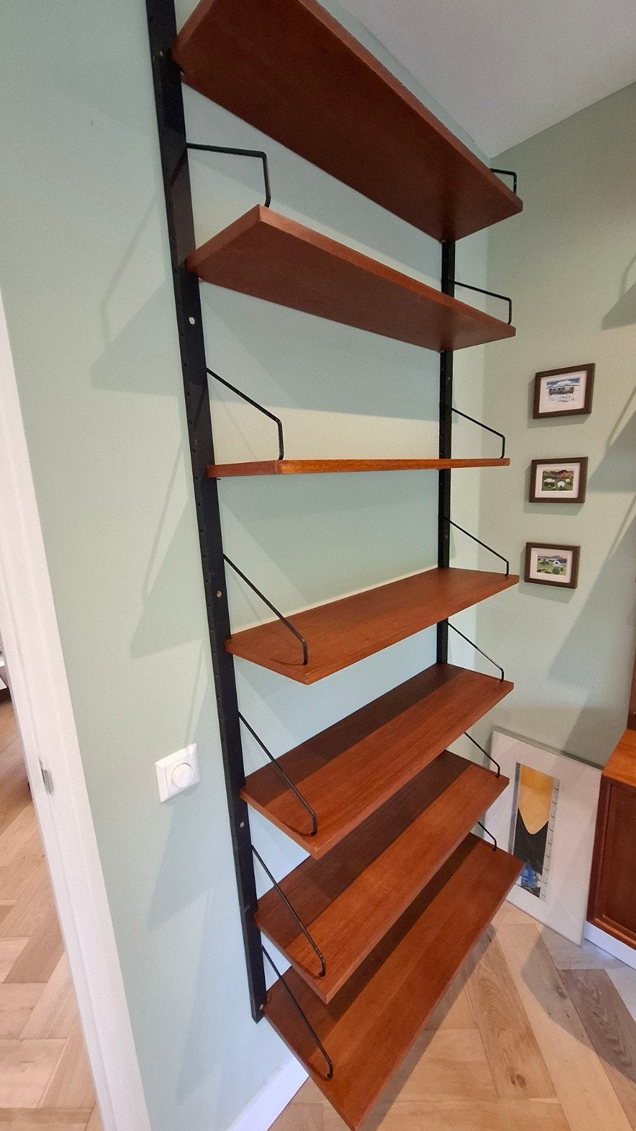 Poul Cadovius Royal System wandsysteem wandrek €600, Ophalen, Met plank(en), Gebruikt, Teakhout