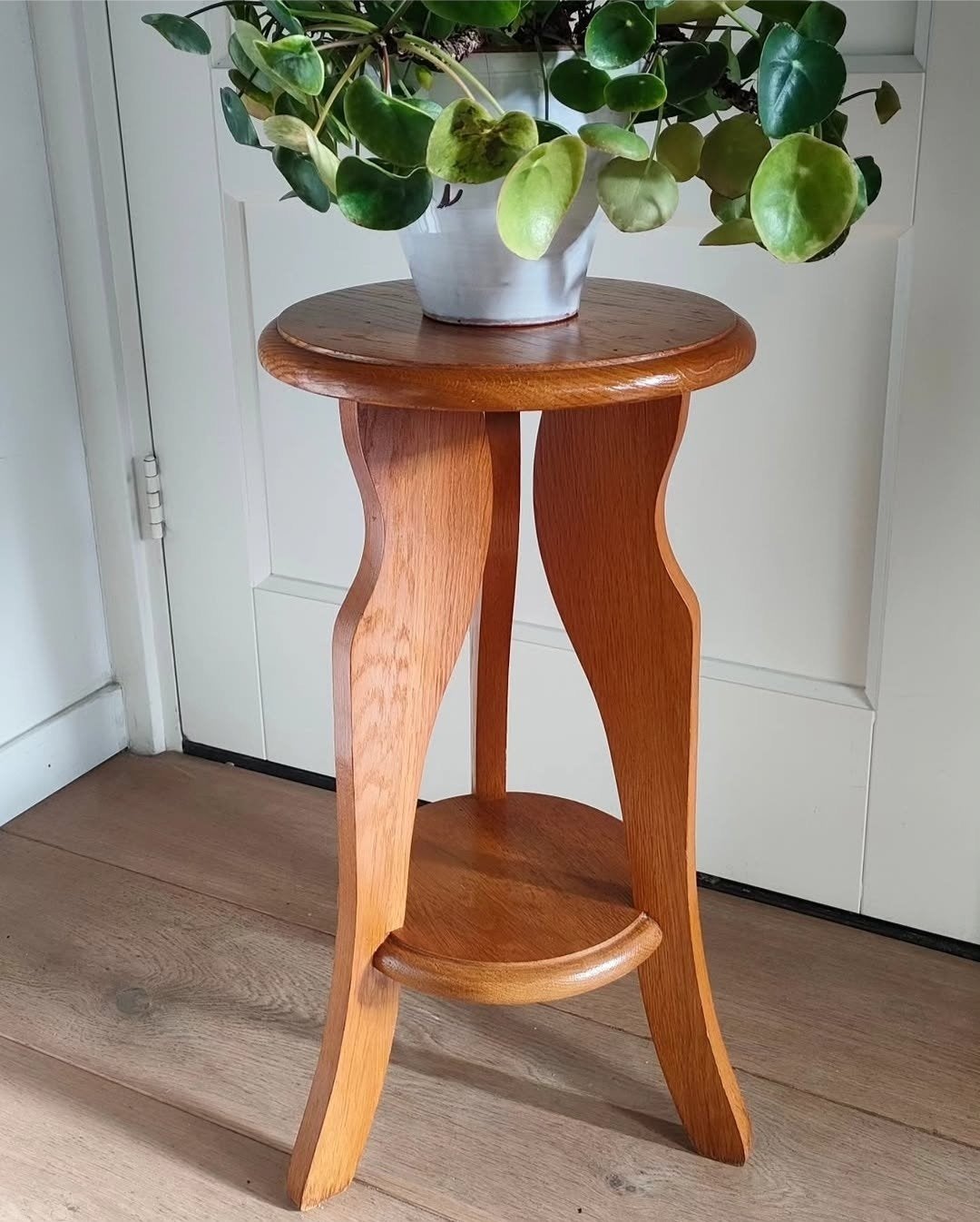 vintage plantentafeltje antiek bijzettafeltje art nouveau, Ophalen of Verzenden, Gebruikt