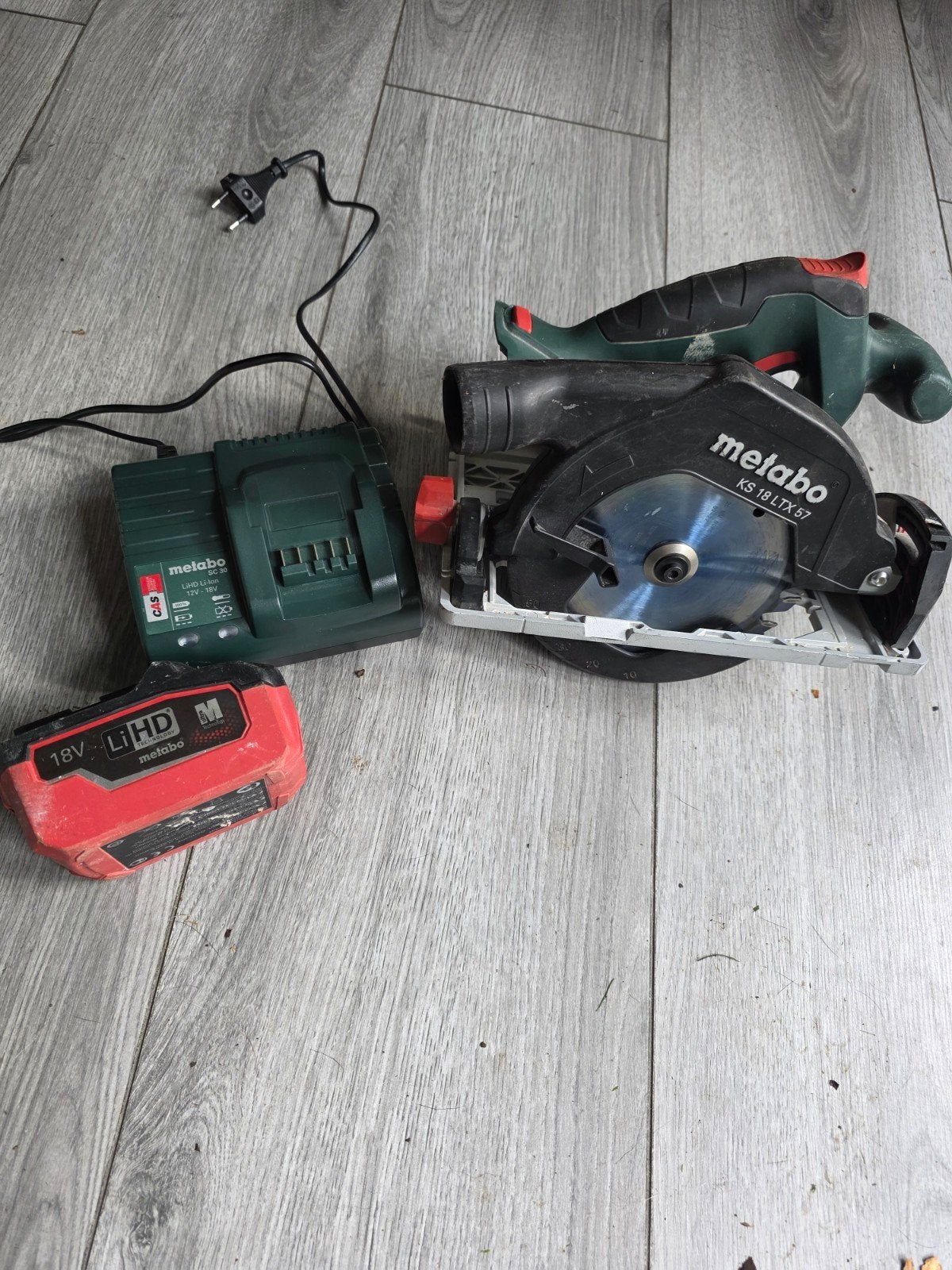 Metabo Cirkelzaag KS 18 LTX 57 - Gebruikt, Ophalen, Gebruikt, Cirkelzaag, Metabo