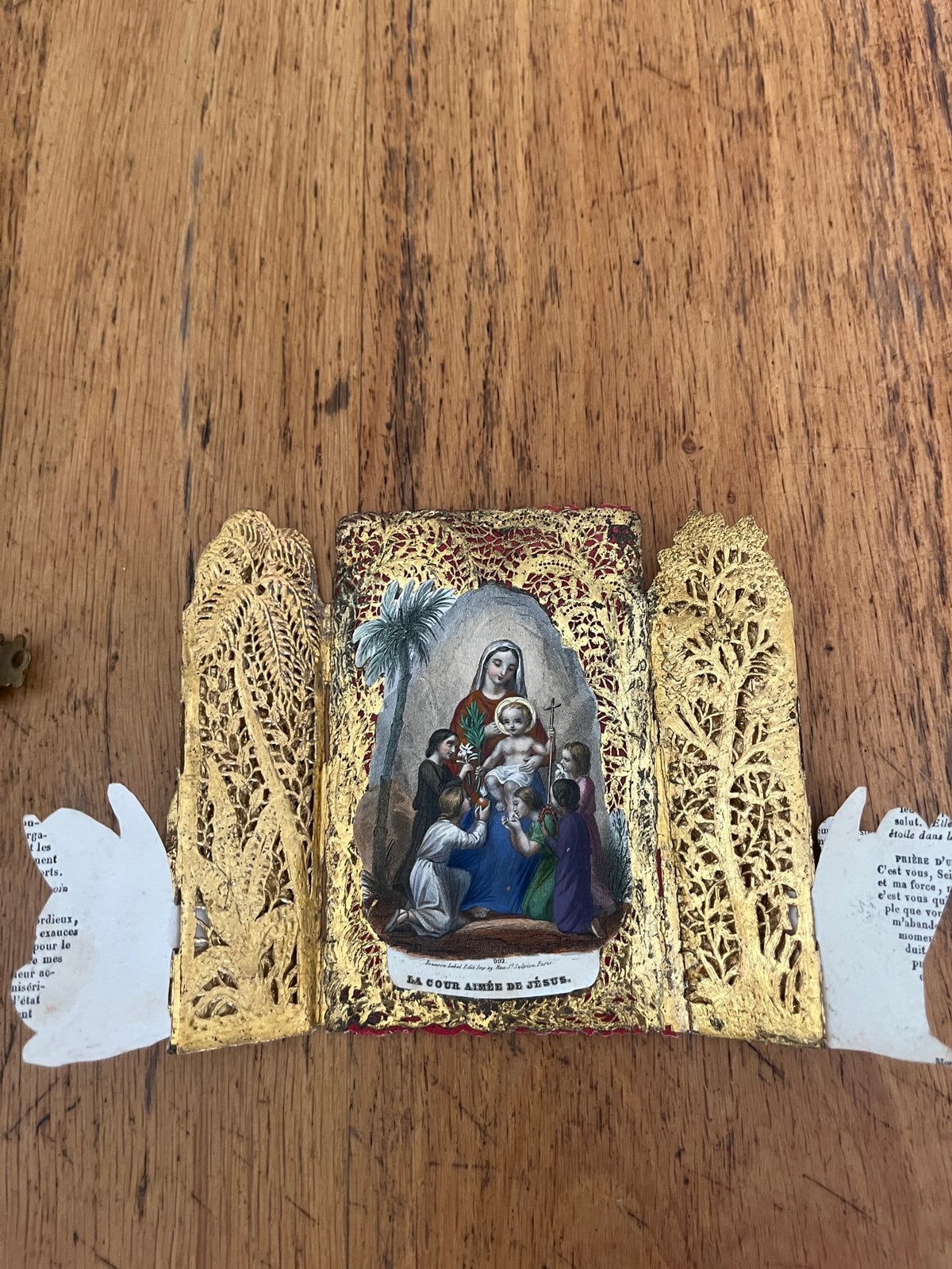 Lot zeldzaam 17 antieke 19de eeuwse bidprentjes, Ophalen