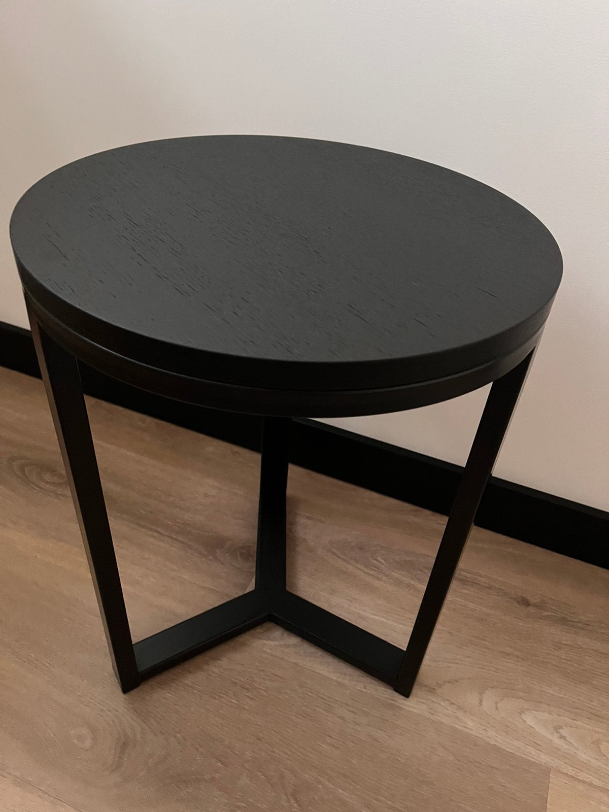 Tafel rond zwart, Minder dan 55 cm, Rond, Nieuw, Hout