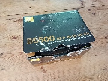 Nikon D5500 spiegelreflexcamera met AF-P DX NIKKOR 18-55mm, Audio, Tv en Foto, Fotocamera's Digitaal, Ophalen, Gebruikt, Spiegelreflex