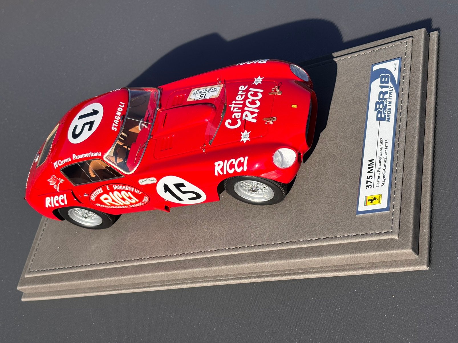 Ferrari 375MM Carrera Panamericana 1953 BBR 1:18 ! C4F, Hobby en Vrije tijd, Overige merken, BBR, ., Nieuw