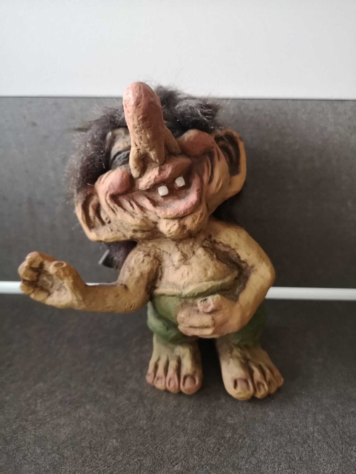 Nyform Trol 840241 - Staande lachende trol uit Noorwegen, Ophalen of Verzenden