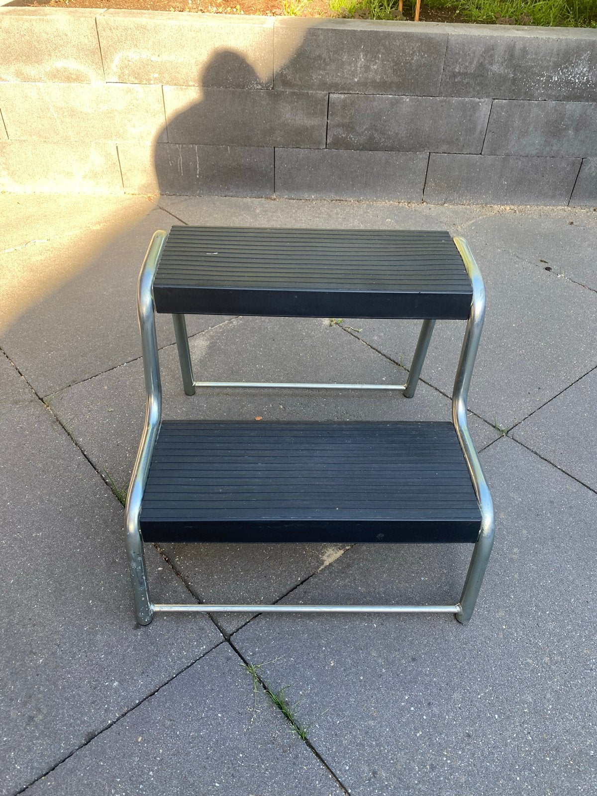 Stevige 2-treeds caravan opstapje met antislip, Ophalen, Gebruikt