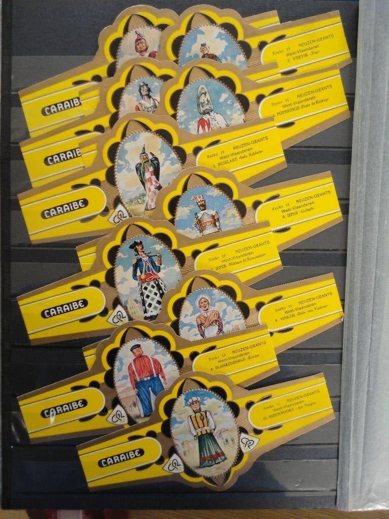 sigarenbandjes 56= 10st reuzen geel, Verzamelen, Ophalen of Verzenden, Sigarenbandjes