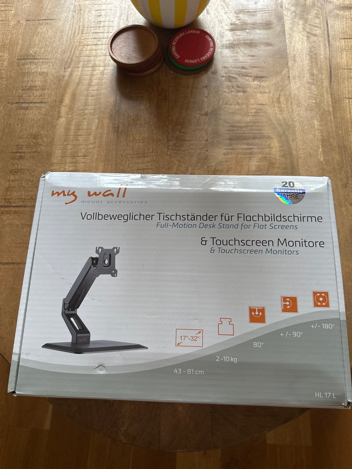 My Wall Volledig Beweegbare Monitor Arm - 17-32 inch, Computers en Software, Ophalen, Nieuw