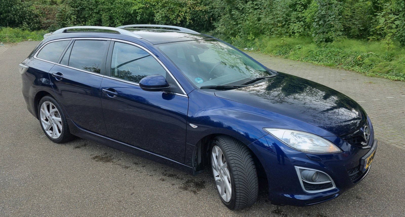 ​Mazda 6 Sportbreak 2.5 GT-M | 162.350 KM | Dealer Onderhoud, Auto's, Dealer onderhouden, Zwart, 4 cilinders, Leder en Stof