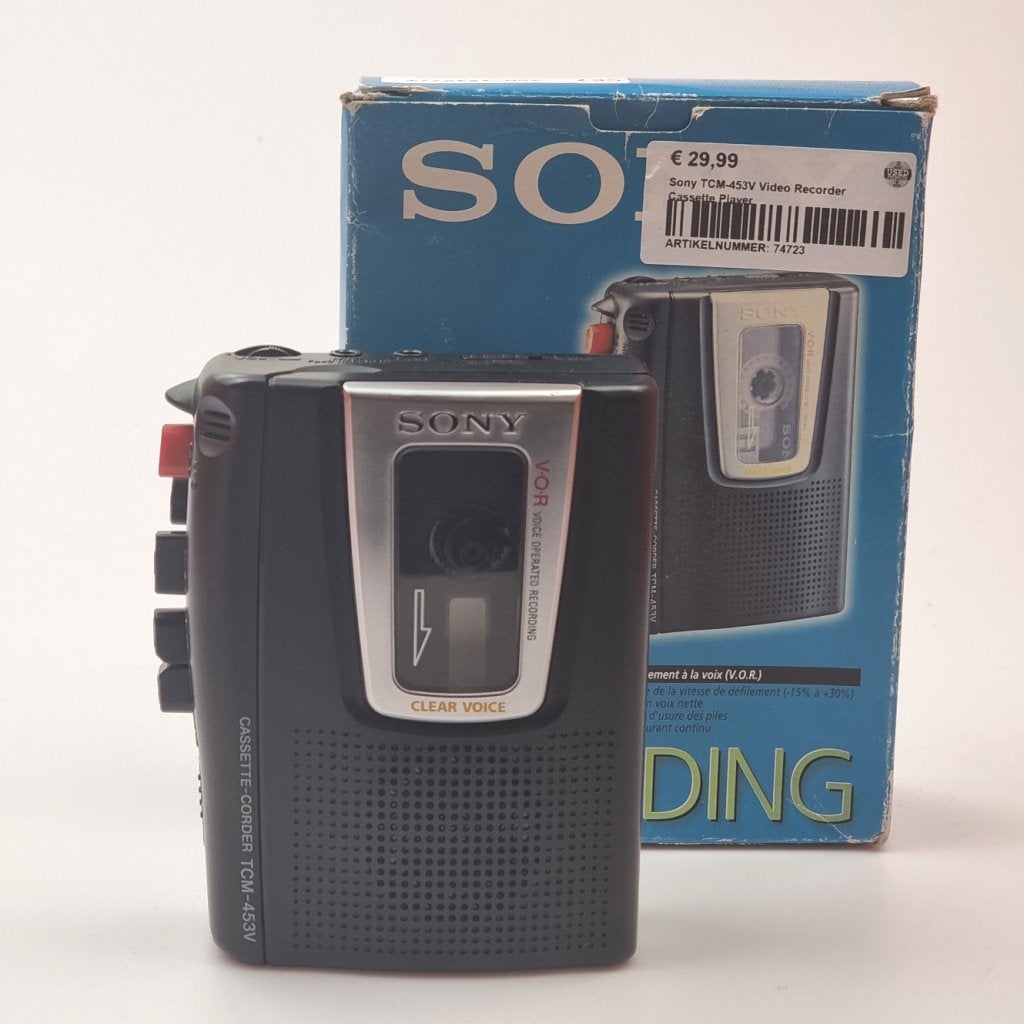 Sony TCM-453V Video Recorder Cassette Player, Sony, Zo goed als nieuw, Support@sony.com, 1-7-1 Konan, Minato-ku
Tokyo 108-0075
Japan