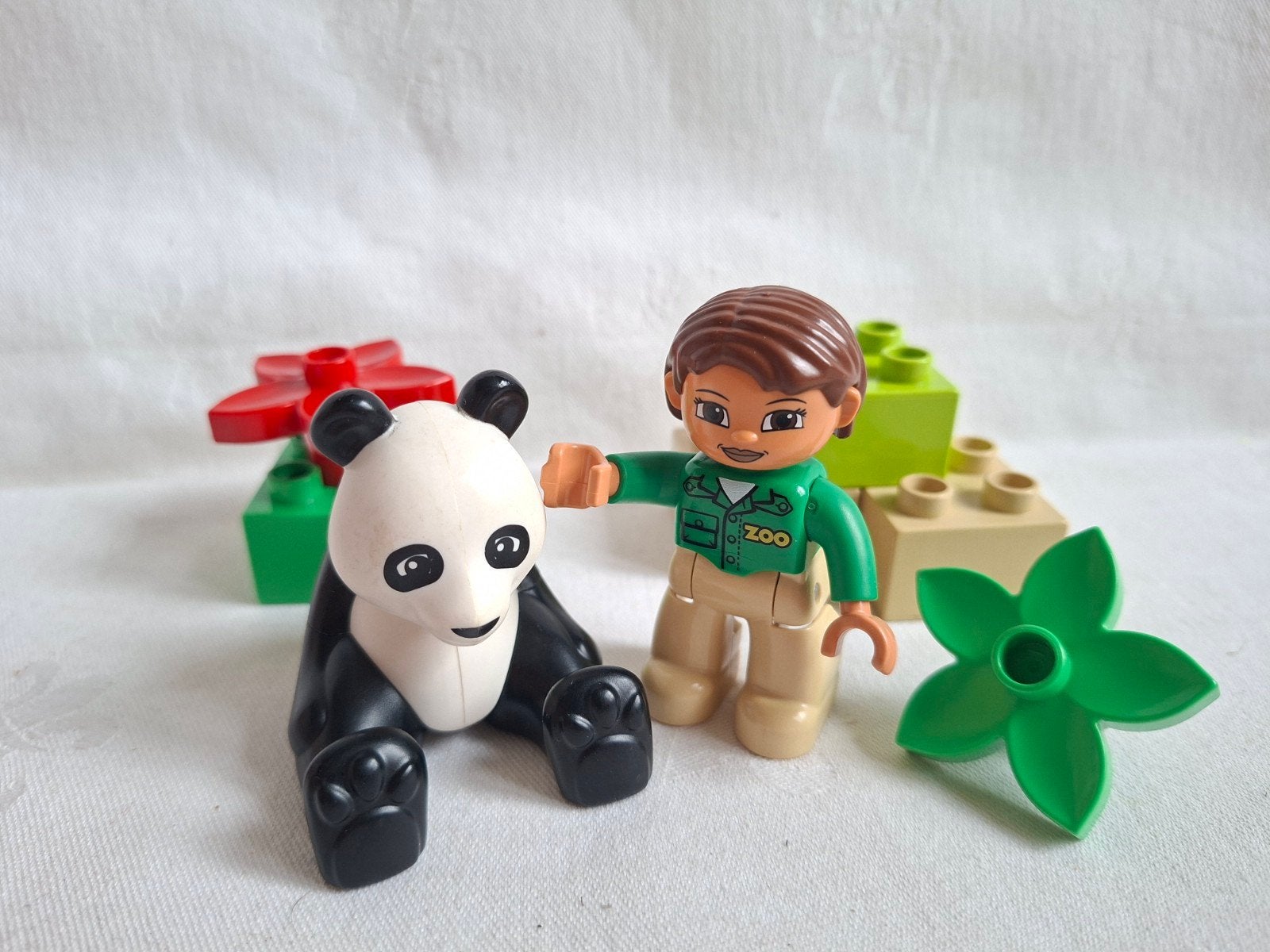 Duplo Panda met verzorgster Zoo set 6173, Kinderen en Baby's, Speelgoed | Duplo en Lego, Ophalen of Verzenden, Zo goed als nieuw