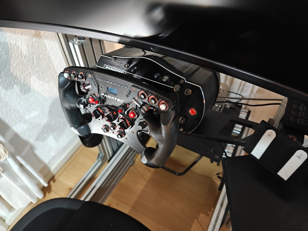 Fanatec Clubsport v2.5 wheel base + Formula v2 stuurwiel, Racestuur, Force feedback, Ophalen of Verzenden, Zo goed als nieuw