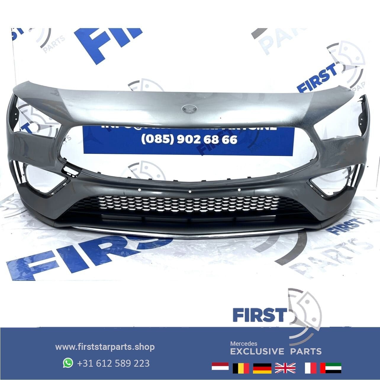 W118 BUMPER CLA AMG VOORBUMPER A1188853901 C118 ZWART WIT GR, Auto-onderdelen, Gebruikt, -, Voor, Ophalen of Verzenden