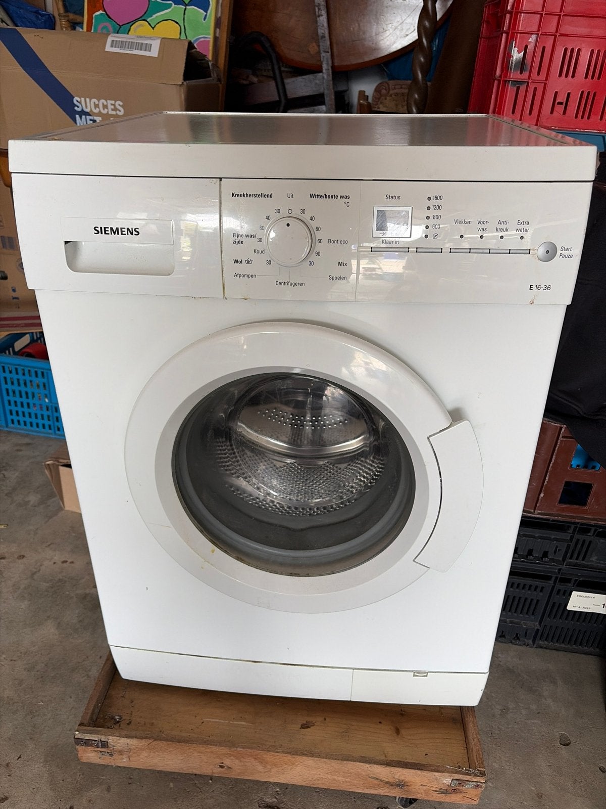 Siemens WM16E360NL Wasmachine - Voorlader, Witgoed en Apparatuur, Ophalen, 6 tot 8 kg, Gebruikt, 1600 toeren of meer