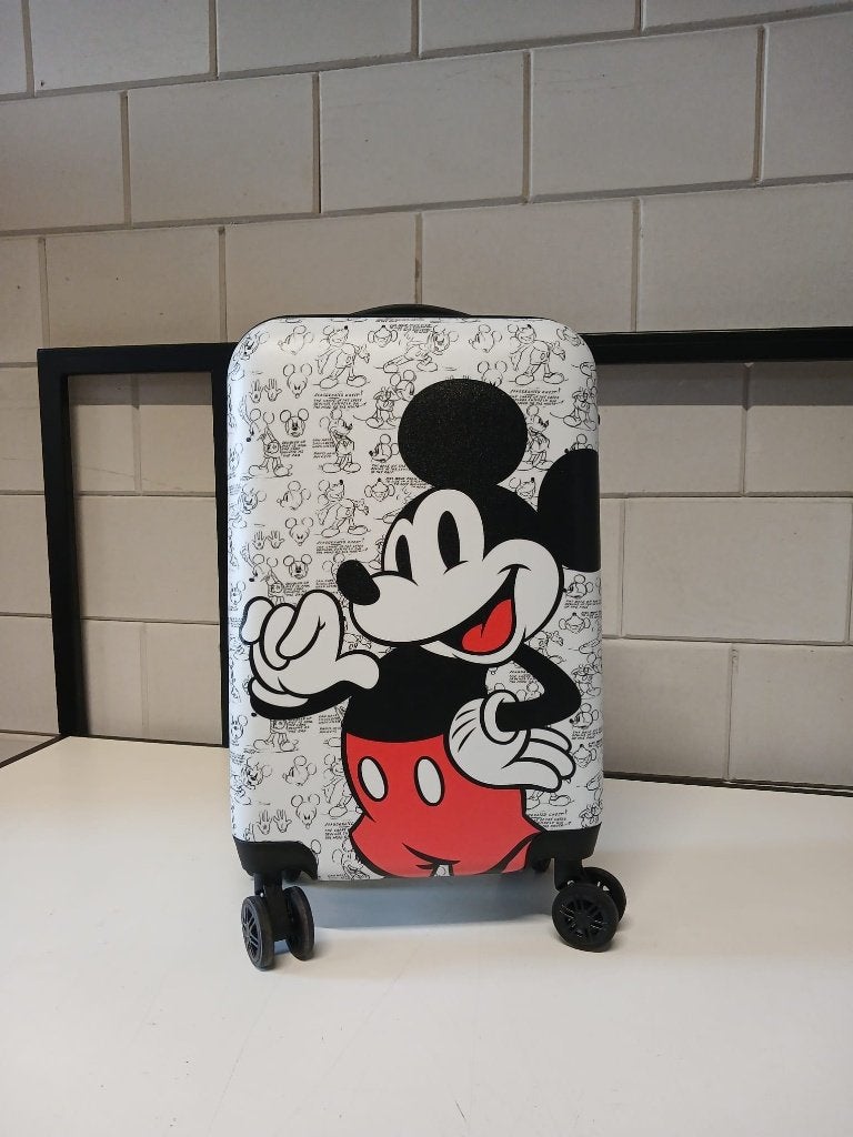 Disney trolley koffer Mickey Mouse cartoon, Wieltjes, Hard kunststof, Nieuw, Minder dan 50 cm