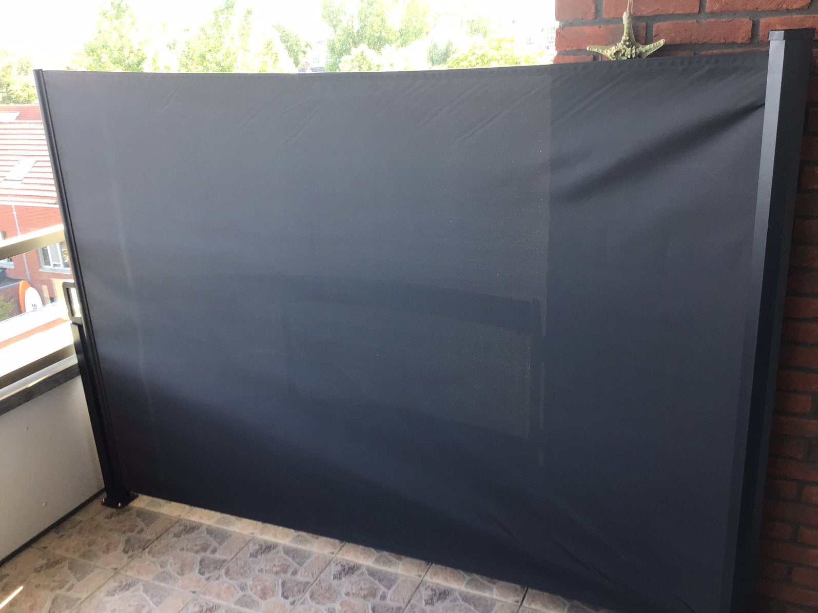 Windscherm, Tuin en Terras, Tuinschermen, Ophalen, Aluminium, Zo goed als nieuw, 200 cm of meer
