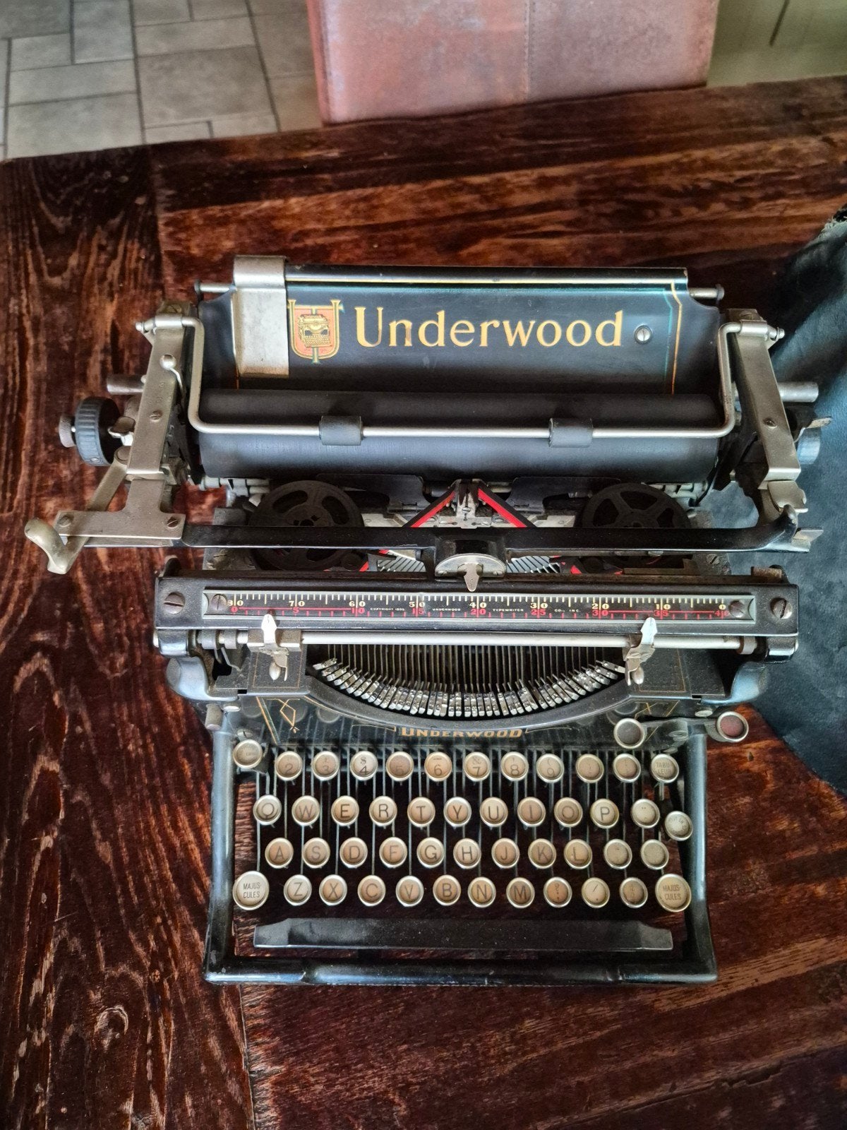 Underwood typemachine nr. 5, Diversen, Ophalen