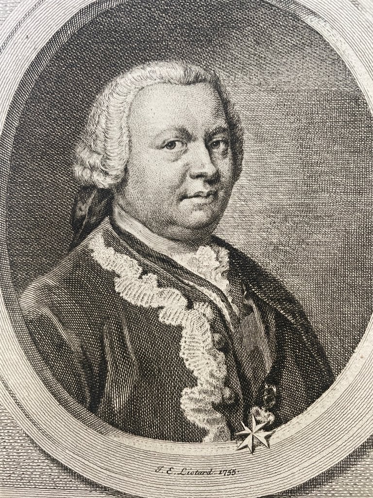 1760 - Lodewijk - Hertog van Brunswijk-wolfbuttel P0705, Ophalen of Verzenden, Ets, 1700 - 1799