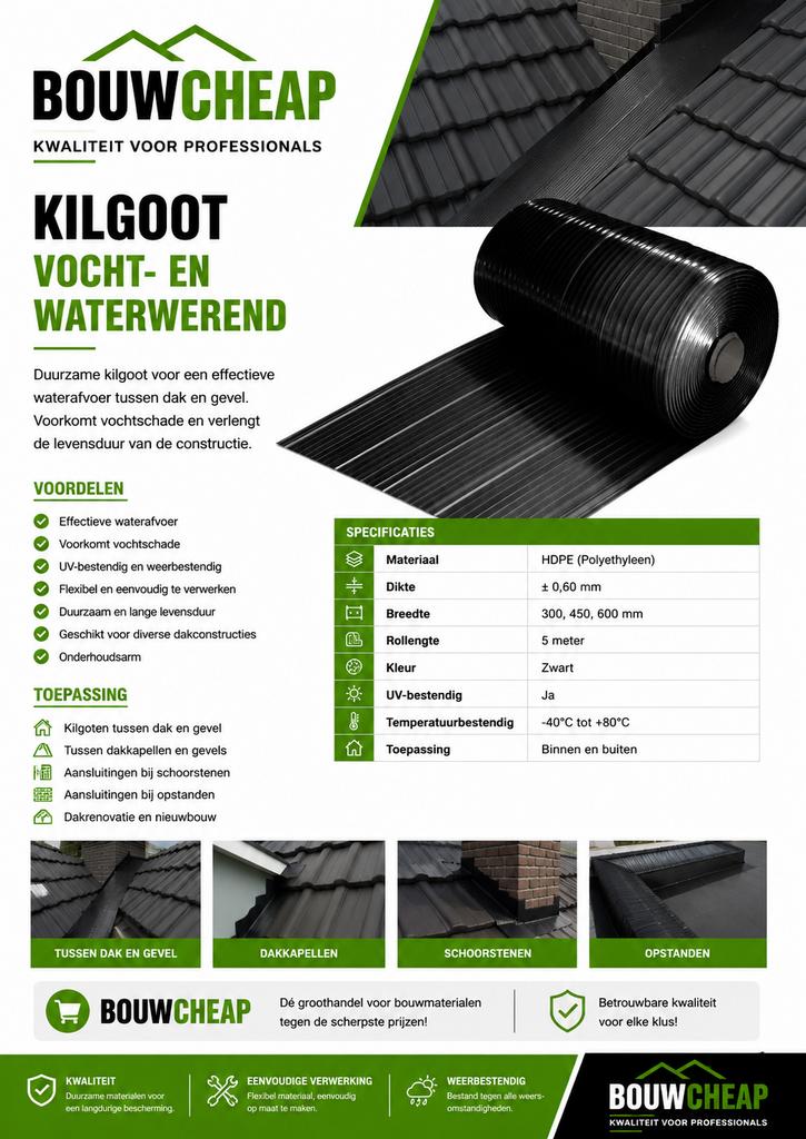 Ruitersteunen voor daknok., Nieuw, Ophalen of Verzenden, 15 m² of meer, Dakpannen
