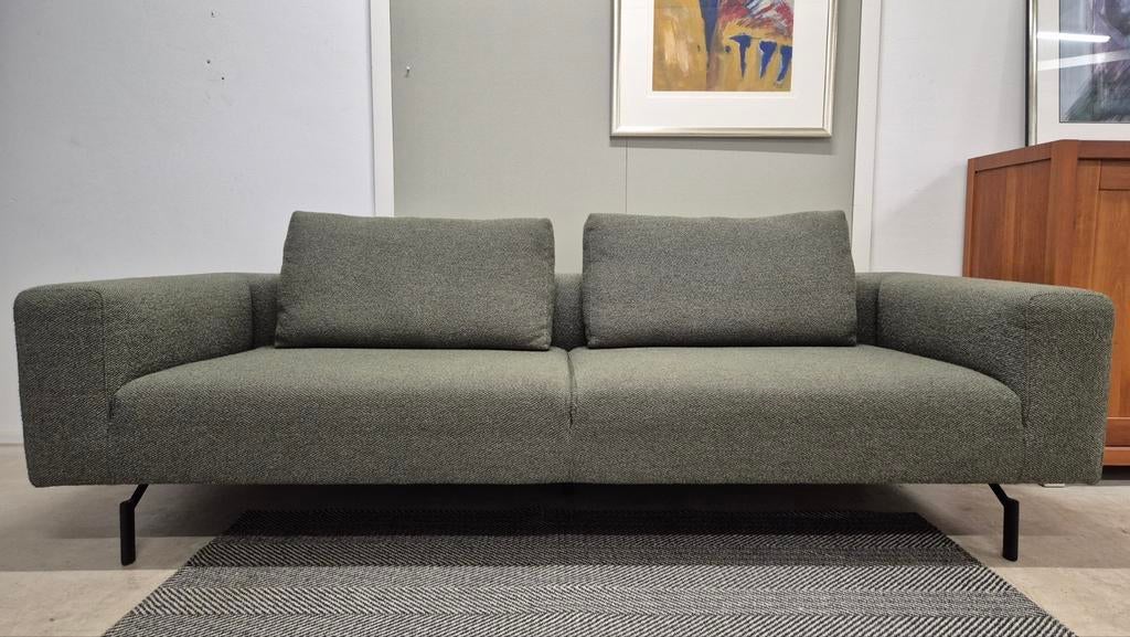 NIEUWSTAAT royale groene stoffen 3,5 zits top design bank