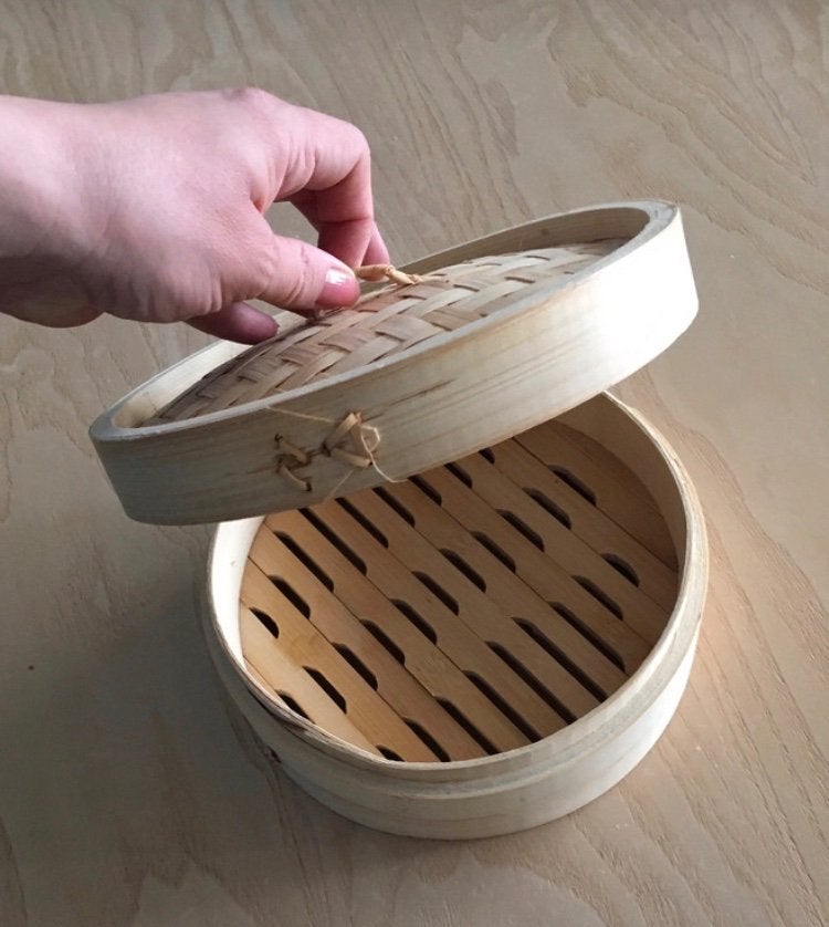 Stoommand voor Dumplings etc steamer, Huis en Inrichting, Overige typen, Ophalen of Verzenden, Zo goed als nieuw, Hout