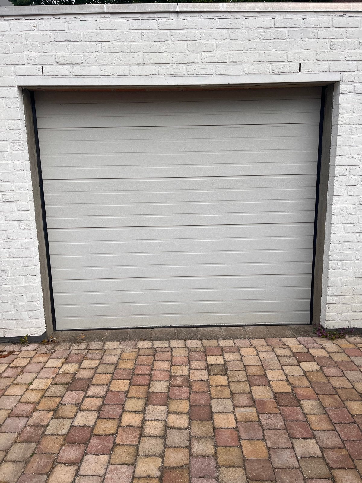 Sectionaalpoort met elektrische opener | 264,5 x 248 cm, Ophalen, Gebruikt, Garagedeur, 120 cm of meer