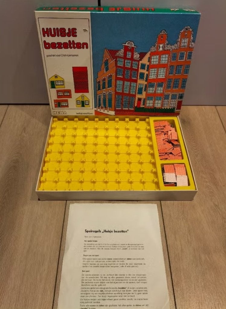 Huisje Bezetten - spel van HEMA - Kamertje Verhuren, Een of twee spelers, Ophalen of Verzenden, Gebruikt, Hema