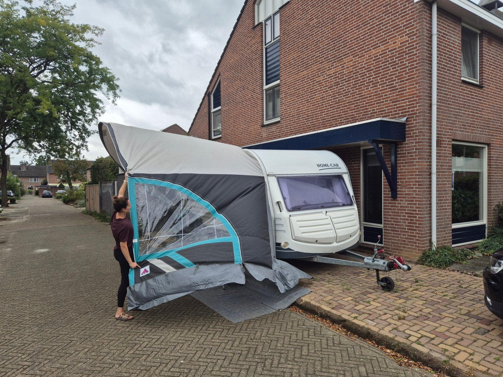 Dorema Panorama luifel - alu frame - Maat 12, Caravans en Kamperen, Ophalen, Gebruikt