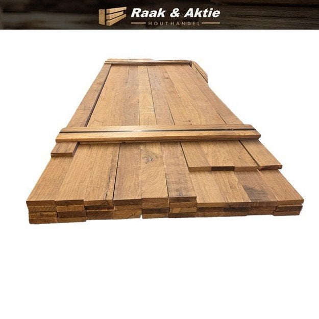 Hardhouten planken geschaafd 22x100 mm - nr: HP159