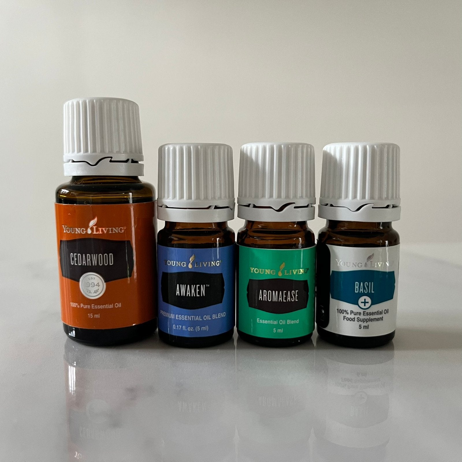 Young Living | Essentiële oliën Awaken, Basil, Aromaease 5ml, Sport en Fitness, Gezondheidsproducten en Wellness, Nieuw, Aroma
