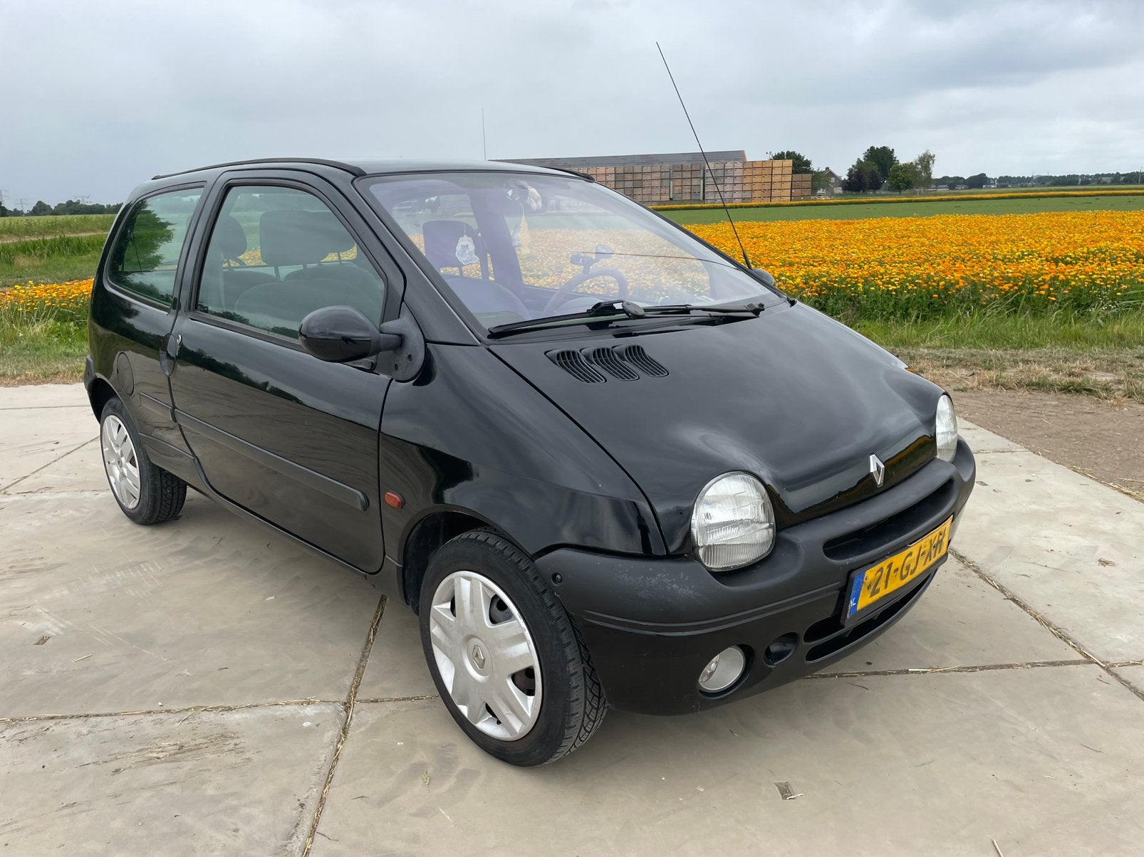 Renault Twingo 1.2 2001 Zwart APK TOT 3 JUNI 2027, Auto's, Voorwielaandrijving, 600 kg, 4 cilinders, 58 pk